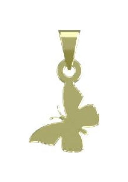 14 Ayar Altın Kelebek Kolye Ucu 1 Gr, KC13757 Kodlu