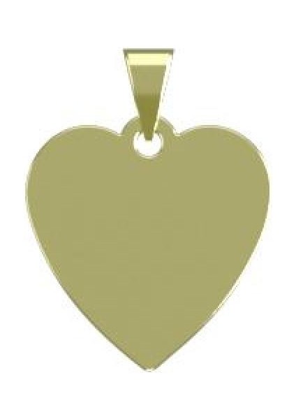14 Ayar Altın Kalp Kolye Ucu 1 Gr, KC17439 Kodlu