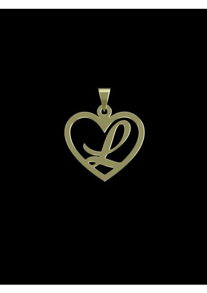 14 Ayar Altın L Harfi Kolye Ucu 1 Gr, KC12842 Kodlu