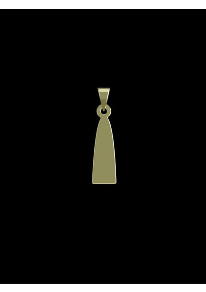 14 Ayar Altın Geometrik Kolye Ucu 1 Gr, KC11824 Kodlu
