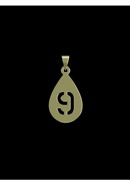 14 Ayar Altın 9 Sayı Kolye Ucu 1 Gr, KC12846 Kodlu