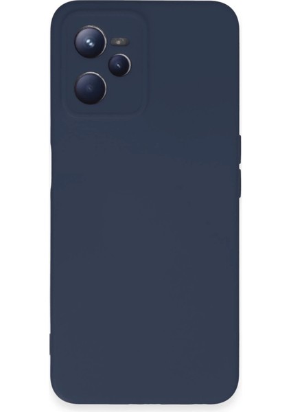 Realme C35 Kılıf Nano Içi Kadife Silikon - Lacivert - 16305-5370