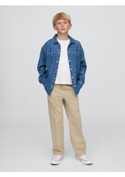 Erkek Çocuk Krem Relaxed Easy Khaki Pantolon