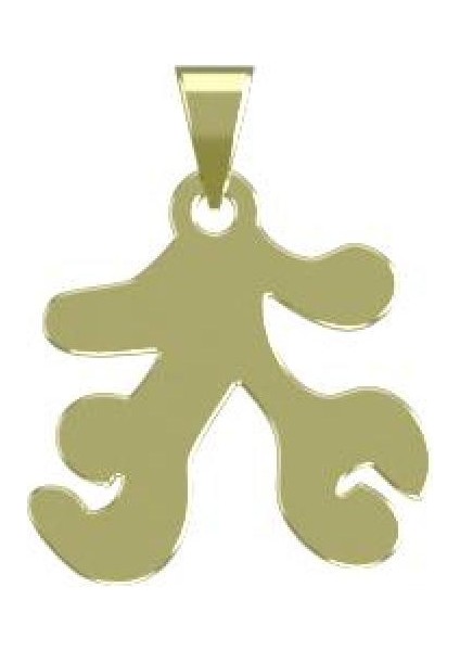 14 Ayar Altın Geometrik Kolye Ucu 1 Gr, KC16078 Kodlu