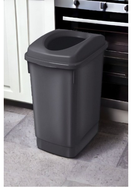 Siyah 27 Litre Banyo ve Otel Atık Kutusu, Geri Dönüşüm Kovası