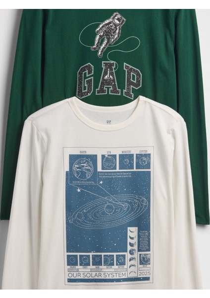 Erkek Çocuk Yeşil Grafik T-Shirt (2’li) fiyatları