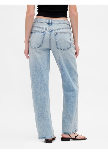 Kadın Açık Mavi Low Rise '90S Jean Pantolon indirimleri