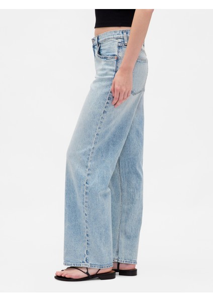 Kadın Açık Mavi Low Rise '90S Jean Pantolon