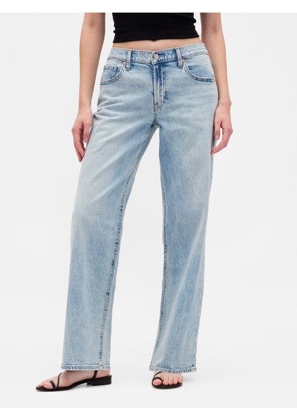 Kadın Açık Mavi Low Rise '90S Jean Pantolon