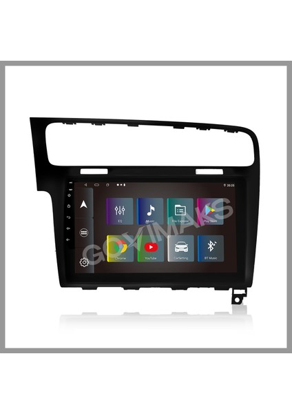 GOVİMAKS VOLKSWAGEN GOLF 7 2012-2020 UYUMLU PİANO BLACK 8GB RAM 128GB HAFIZA ANDROID MULTIMEDIA