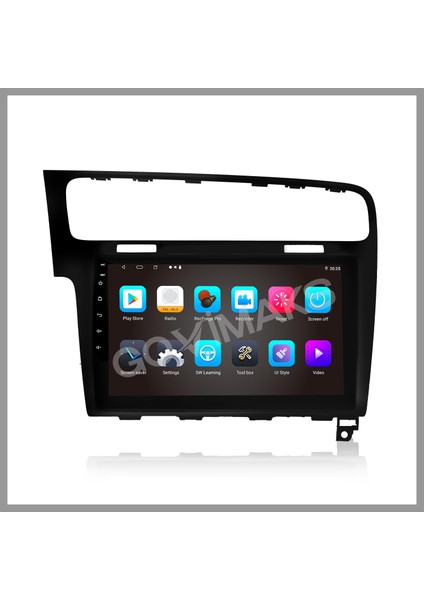 GOVİMAKS VOLKSWAGEN GOLF 7 2012-2020 UYUMLU PİANO BLACK 8GB RAM 128GB HAFIZA ANDROID MULTIMEDIA
