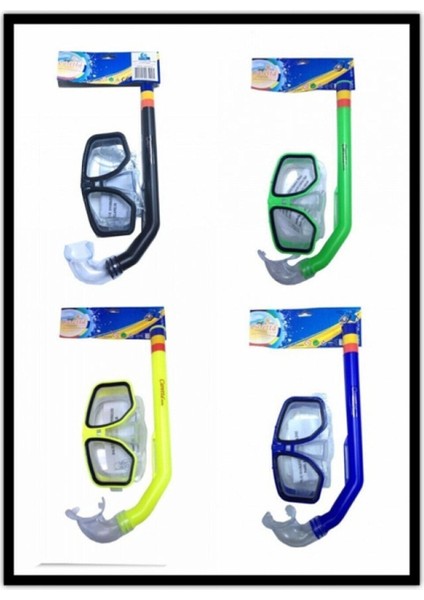 Yeşil Poşetli Maske ve Şnorkel Seti, Deniz Macerasına Hazır!