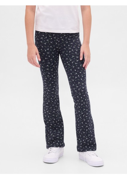 Kız Çocuk Çiçek Desenli Flare Tayt fırsatları