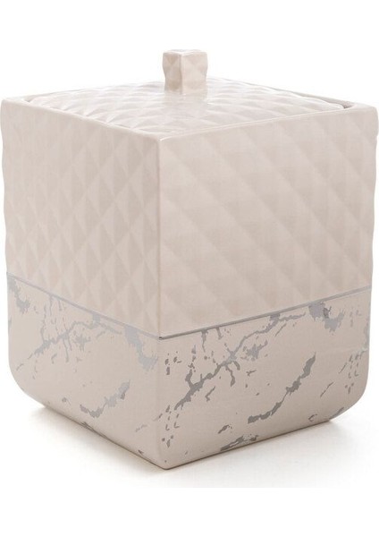 Şık Bej Çöp Kovası, Pratik ve Kullanışlı Temizlik Aracı