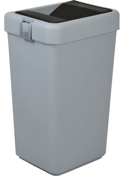 Gri 40 Lt Çöp Kovası, Hassas Kapaklı, Pratik Kullanım fırsatları