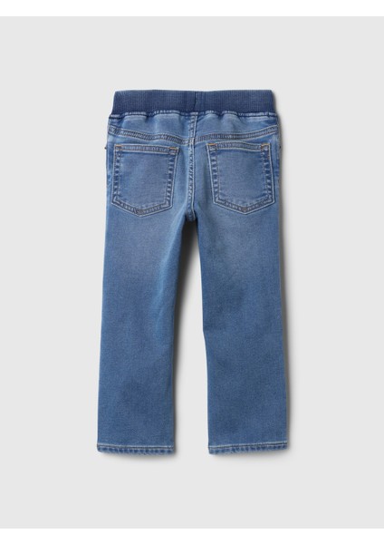 Erkek Bebek Mavi Slim Knit Denim Pantolon modelleri