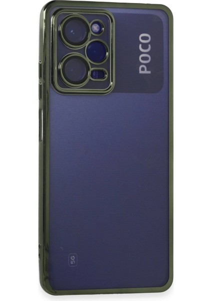 Xiaomi Poco X5 Pro 5g Kılıf Lensli Silikon - Yeşil - 19568-7986
