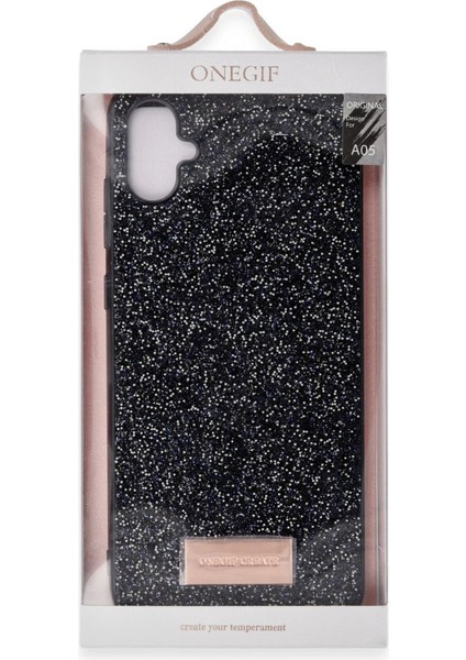 Samsung Galaxy A05 Bright Simli Kapak - Gold - 18820-8495 modelleri