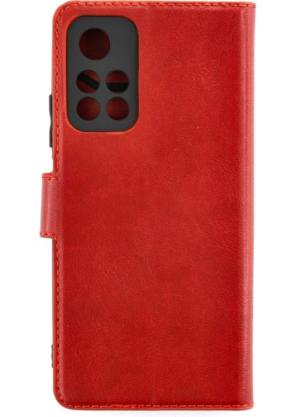 Xiaomi Redmi Note 11T Kılıf Trend S Plus Kapaklı Kılıf - Kırmızı - 15764-7961