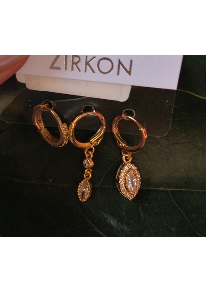 Gold Renk Lüks Gösterişli Figürlü Küpe