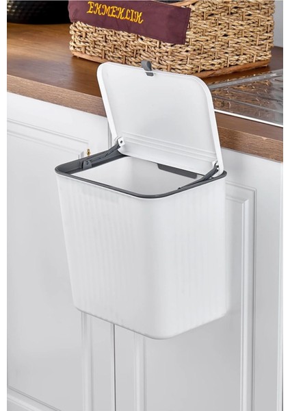 Banyo ve Mutfak Tezgahı Için Şık, Kapaklı, 15 Litrelik Kullanım Kolaylığı Sağlayan Kov. fiyatları