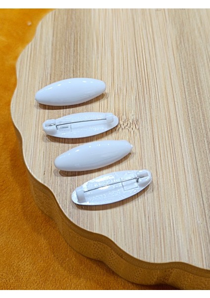 Dörtlü Lüks Beyaz Eşarp Iğnesi