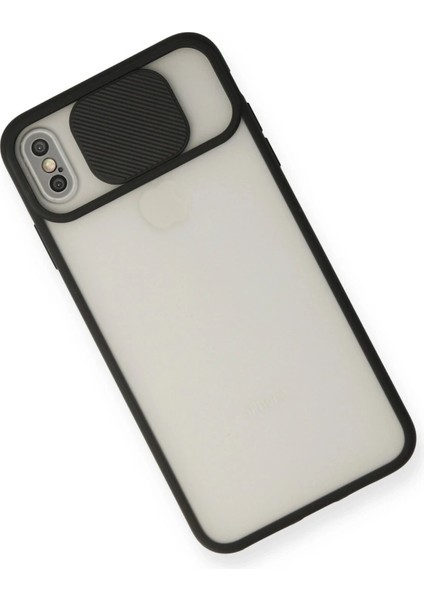 iPhone x Kılıf Palm Buzlu Kamera Sürgülü Silikon - Siyah - 11421-8005 modelleri