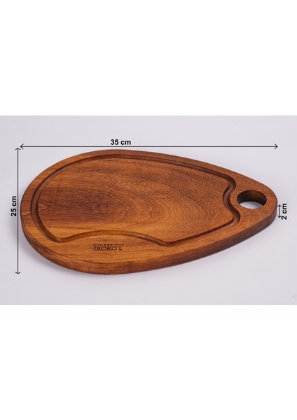 Kesme Tahtası Iroko Ağacı Kesme ve Sunum Tahtası 25 x 35 x 2 fırsatları
