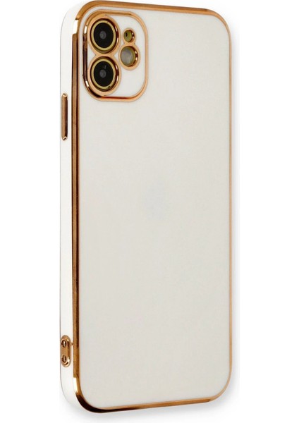 iPhone 11 Kılıf Volet Silikon - Beyaz - 15814-6283