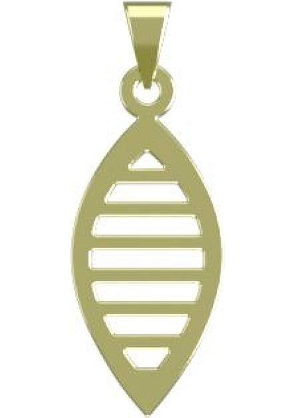 14 Ayar Altın Gözyaşı Damlası Kolye Ucu 1 Gr, KC11274 Kodlu