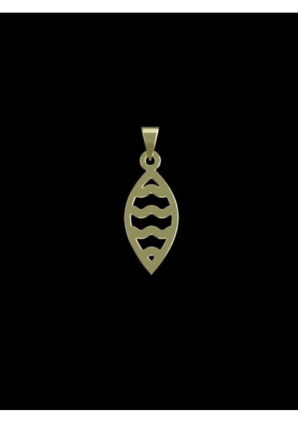 14 Ayar Altın Gözyaşı Damlası Kolye Ucu 1 Gr, KC11297 Kodlu