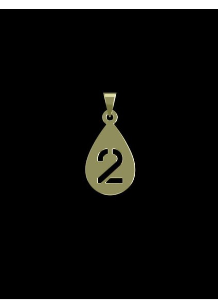 14 Ayar Altın 2 Harfi Kolye Ucu 1 Gr, KC12535 Kodlu