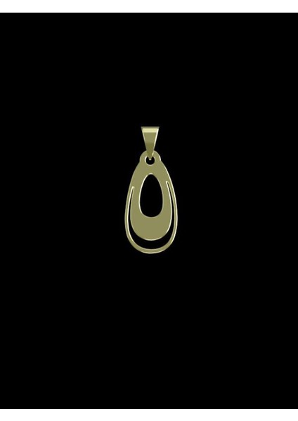 14 Ayar Altın Gözyaşı Damlası Kolye Ucu 1 Gr, KC10457 Kodlu