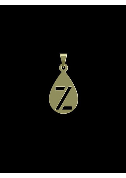 14 Ayar Altın Z Harfi Kolye Ucu 1 Gr, KC12515 Kodlu