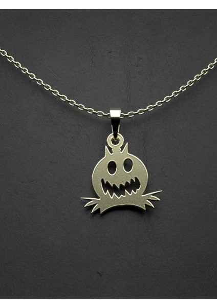 14 Ayar Altın Cadılar Bayramı_halloween Kolye Ucu 1 Gr, KC12909 Kodlu