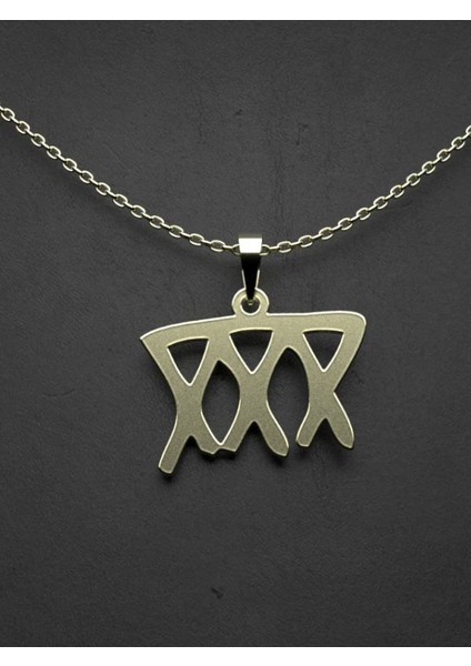 14 Ayar Altın Geometrik Kolye Ucu 1 Gr, KC16124 Kodlu