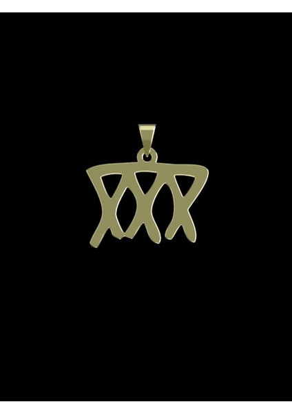 14 Ayar Altın Geometrik Kolye Ucu 1 Gr, KC16124 Kodlu