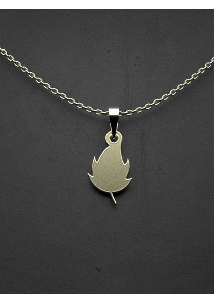 14 Ayar Altın Yaprak Kolye Ucu 1 Gr, KC12894 Kodlu