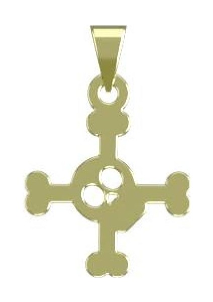 14 Ayar Altın Iskelet Kolye Ucu 1 Gr, KC12904 Kodlu
