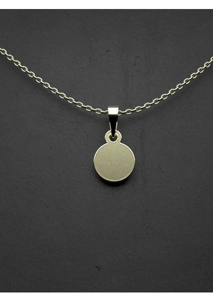 14 Ayar Altın Daire Kolye Ucu 1 Gr, KC14102 Kodlu