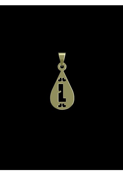 14 Ayar Altın L Harfi Kolye Ucu 1 Gr, KC14780 Kodlu