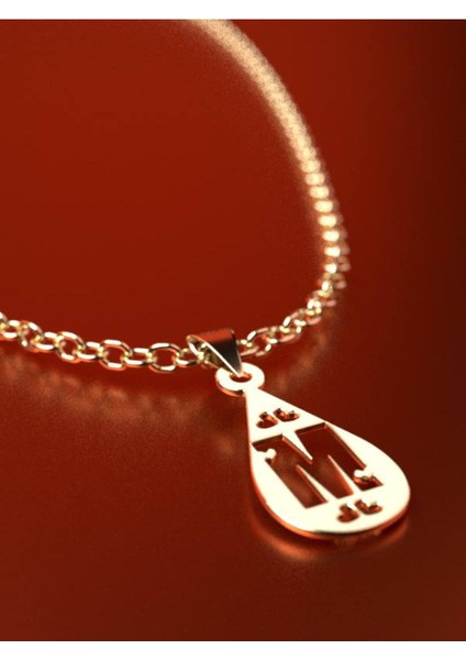 14 Ayar Altın M Harfi Kolye Ucu 1 Gr, KC14720 Kodlu fırsatları