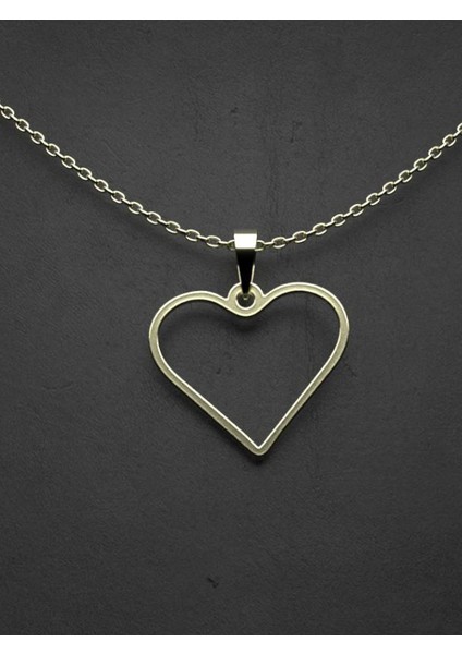 14 Ayar Altın Kalp Kolye Ucu 1 Gr, KC17521 Kodlu