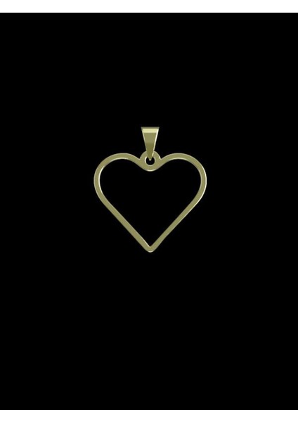 14 Ayar Altın Kalp Kolye Ucu 1 Gr, KC17521 Kodlu