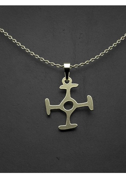 14 Ayar Altın Geometrik Kolye Ucu 1 Gr, KC16095 Kodlu