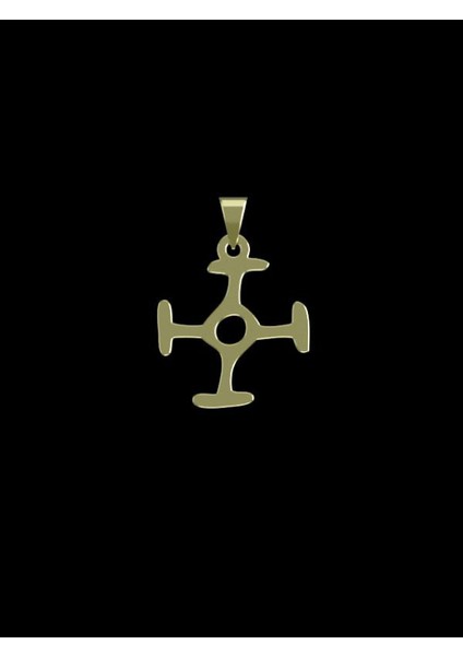 14 Ayar Altın Geometrik Kolye Ucu 1 Gr, KC16095 Kodlu