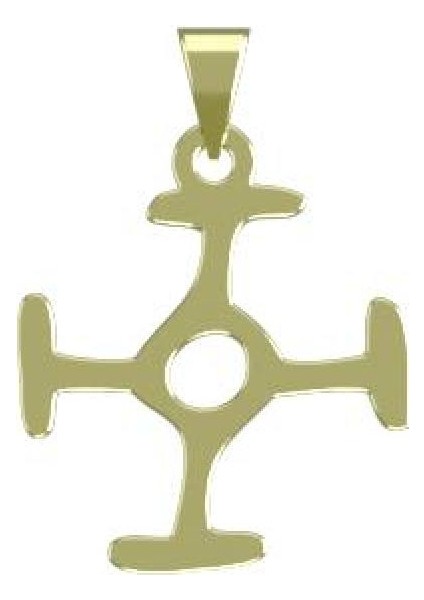 14 Ayar Altın Geometrik Kolye Ucu 1 Gr, KC16095 Kodlu