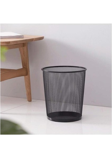 Tam Delikli Metal Fileli Siyah Çöp Kovası ND-1030, Şık ve Kullanışlı Ev Temizlik Ürünü fırsatları