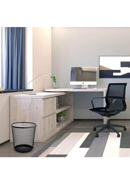 Tam Delikli Metal Fileli Siyah Çöp Kovası ND-1030, Şık ve Kullanışlı Ev Temizlik Ürünü indirimleri