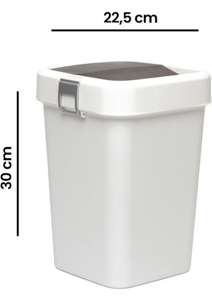 Beyaz 8 Lt Çöp Kovası, Şık ve Pratik Ev Temizlik Gereci fiyatları